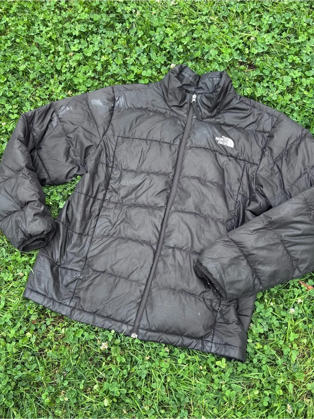 The North Face Men’s Dark Gray Quilted Puffer Jacket